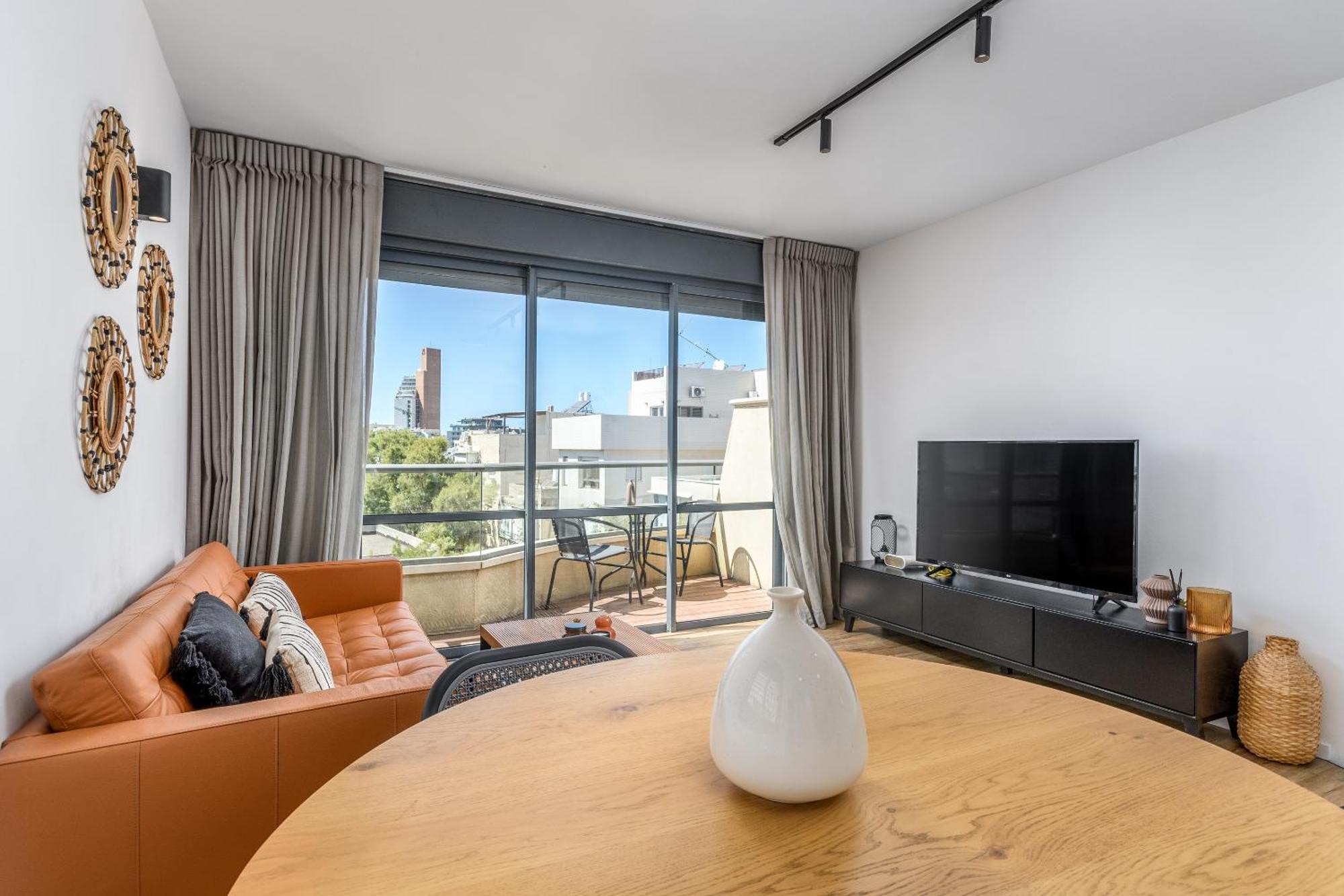 Modern&Sunny 1 BDR w balcony&parking Apartment Tel Aviv Bagian luar foto